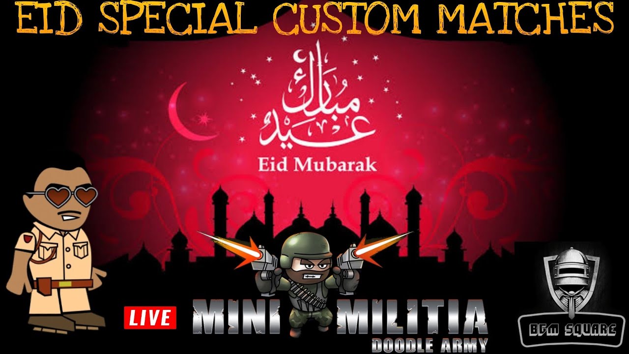 Mini Militia Doodle Army 2 Live|Eid Special|STRANGER Gaming|BGM SQUARE