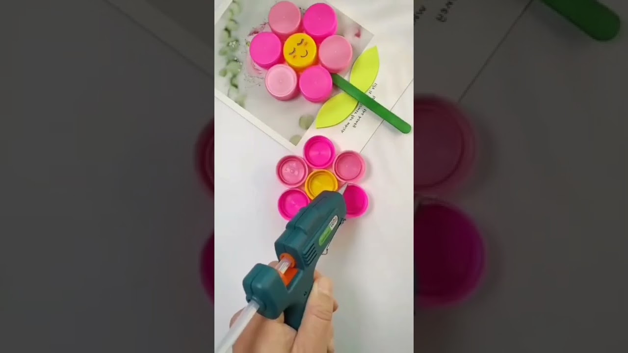 Bottle caps flower 