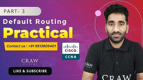 61. Default Routing Practical in Cisco Packet Tracer | Routing | CCNA 200-301 in Hindi | Part - 3