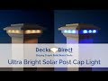 Solar Post Cap Light For 4 Inch Post Sleeves By Ultra Bright Technologies Solar Post Cap Light For 4 Inch Post Sleeves By Ultra Bright Technologies