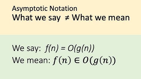 Asymptotic Analysis Set Notation Confusion