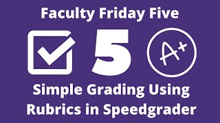 Simple Grading Using Rubrics in Speedgrader