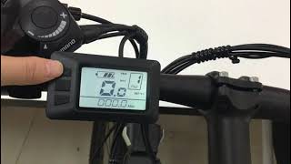 Hyuhome ebike-C6/MX300-How to adjust power assist gears-EN