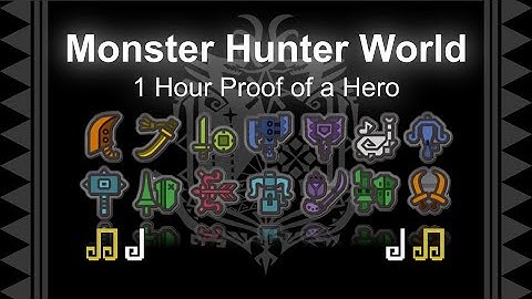 1 Hour Proof of a Hero 英雄の証 extended Fatalis Monster Hunter World Iceborne main theme BGM OST