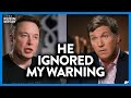 Watch Tucker&#39;s Face When Elon Musk Reveals Google CEO Ignored His Warning