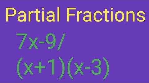 Partial Fractions| Resolve into Partial Fraction| Chapter 4 Math Class 10 Exercise 4.1 Question 1