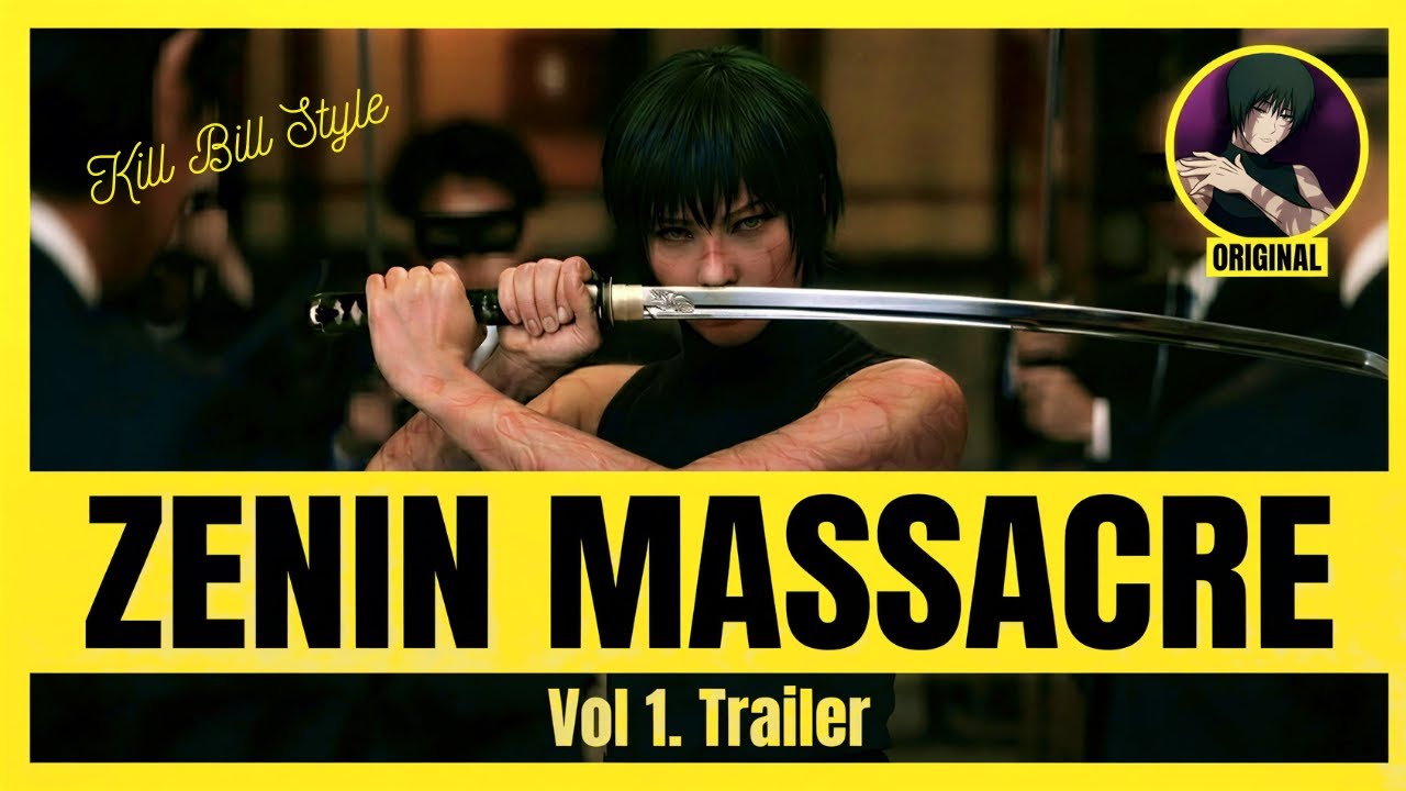 JJK Maki Goes Full Kill Bill | AI Live Action Sword Battle (禅院真希 × キル・ビル風)