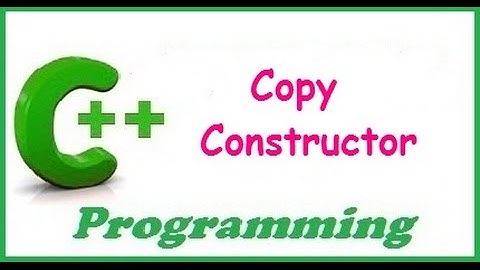 copy constructor in C++