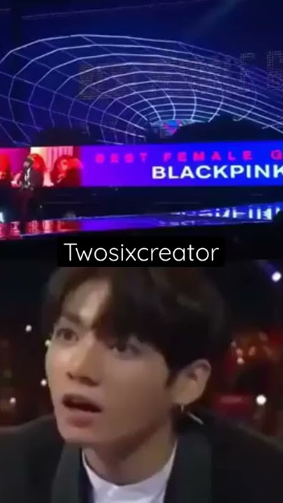 Jungkook reaction to BLACKPINK's blurry face at MAMA 2017 #shorts #bts #blackpink #jungkook