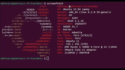 screenfetch quick installation (linux ubuntu 22.04)