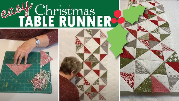 easy-3-hour-christmas-table-runner-made-with-half-square-triangles-hst-s-youtube for Free Printable Christmas Table Runner Patterns Easy 3 Hour Christmas Table Runner Made With Half Square Triangles (HST's) - YouTube for Free Printable Christmas Table Runner Patterns