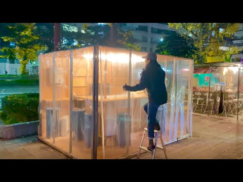 【屋台 Yatai】Anybody who can build a store on the road in 2 hours?