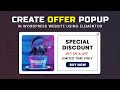 How to create offer popup in Elementor WordPress | Create offer popup in WordPress using Elementor