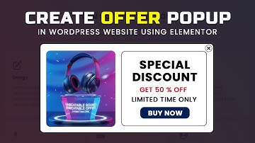 How to create offer popup in Elementor WordPress | Create offer popup in WordPress using Elementor