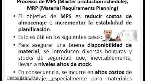 Producción MPS MRP por RTM