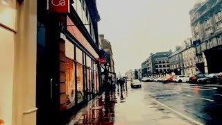 Walking in the Rain on Princess Street | Rain Ambience | Rain Sounds for sleeping studying