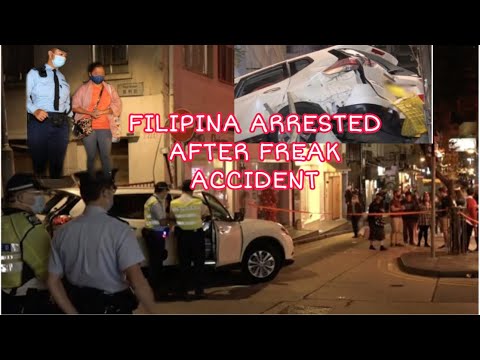 FILIPINA DH DRIVER, CRASHES CAR IN CENTRAL HK, 8 INJURED, 2 IN CRITICAL CONDITION