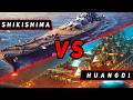 ЛИНКОР SHIKISHIMA (ПМК) VS HUANGDI! ЧТО ОКАЖЕТСЯ СИЛЬНЕЕ? VKPLAY TWITCH RUTUBE YOUTUBE МИР КОРАБЛЕЙ