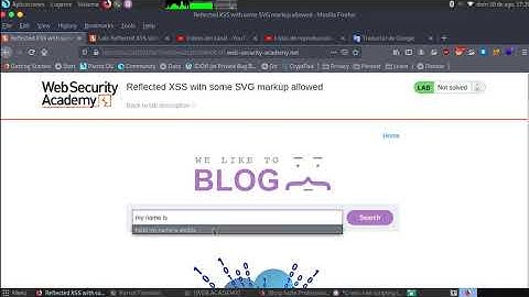 Reflected XSS with some SVG markup allowed