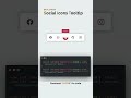 Social Icons Tooltip UI – HTML & CSS Hover Effect #autolayout #recyclerview