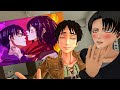 Levi Ackerman e Eren Yeager Reagem a Pique 👄 Mikasa e 🔥 Levi (Attack on Titan) (AOT VR)