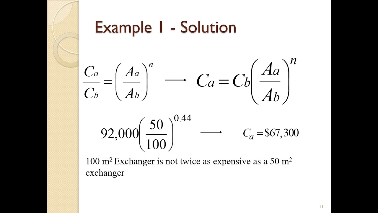 Introduction to Chemical Plant Design - Plant Costing