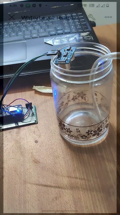 Showing water level in Blynk iot using HC-SR04 and esp8266 #shorts # ...