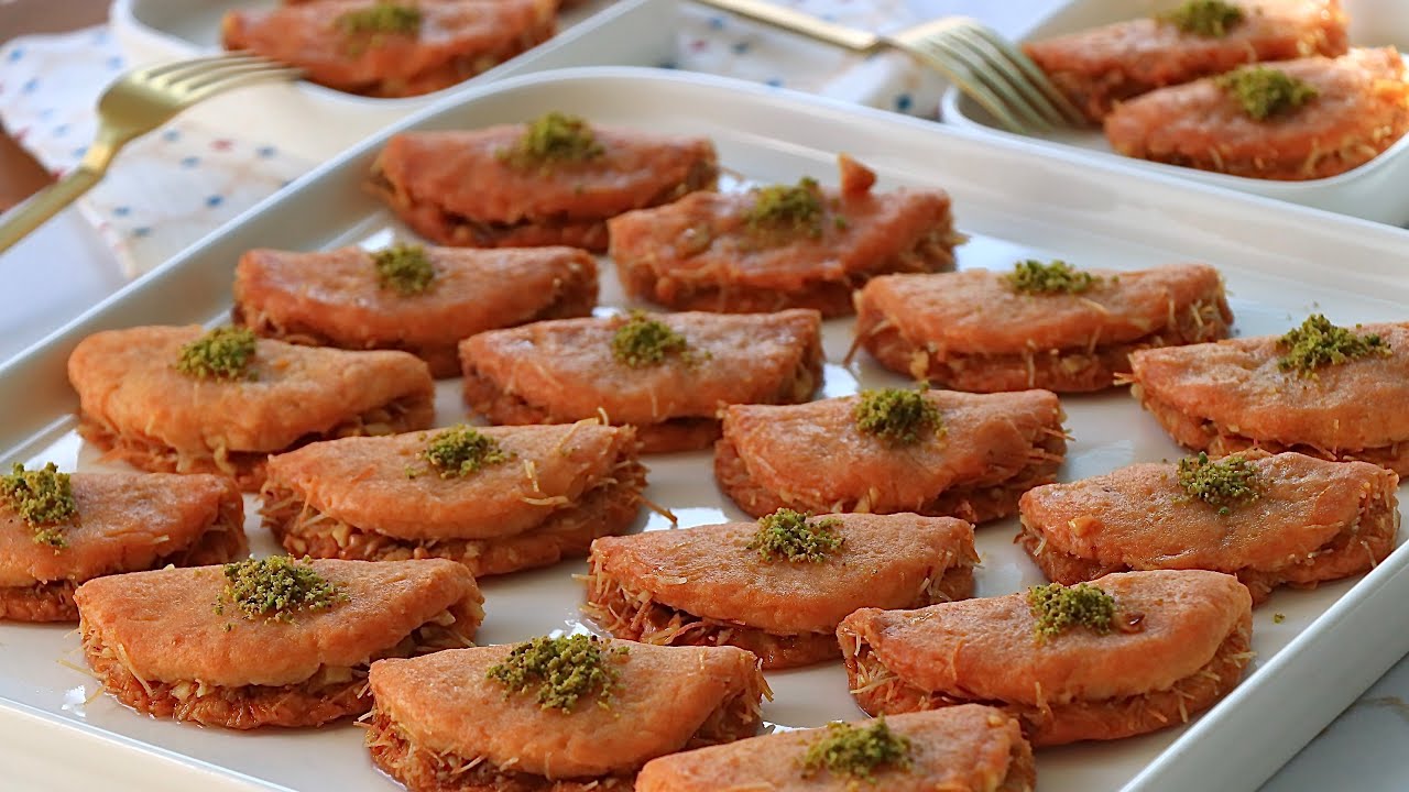 который нравится моим гостям  ЛЕГКИЙ ДЕСЕРТ ДЛЯ ГУБ ДИЛБЕР С ГРЕЦКИМИ ОРЕХАМИ И КАДАЙФОМ