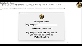 Name Generator Created with Python screenshot 4