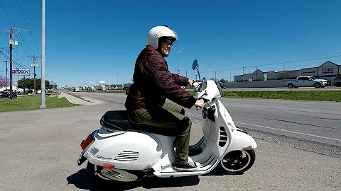 My friend Amy bought a Vespa GTS300! | Mitch's Sco...