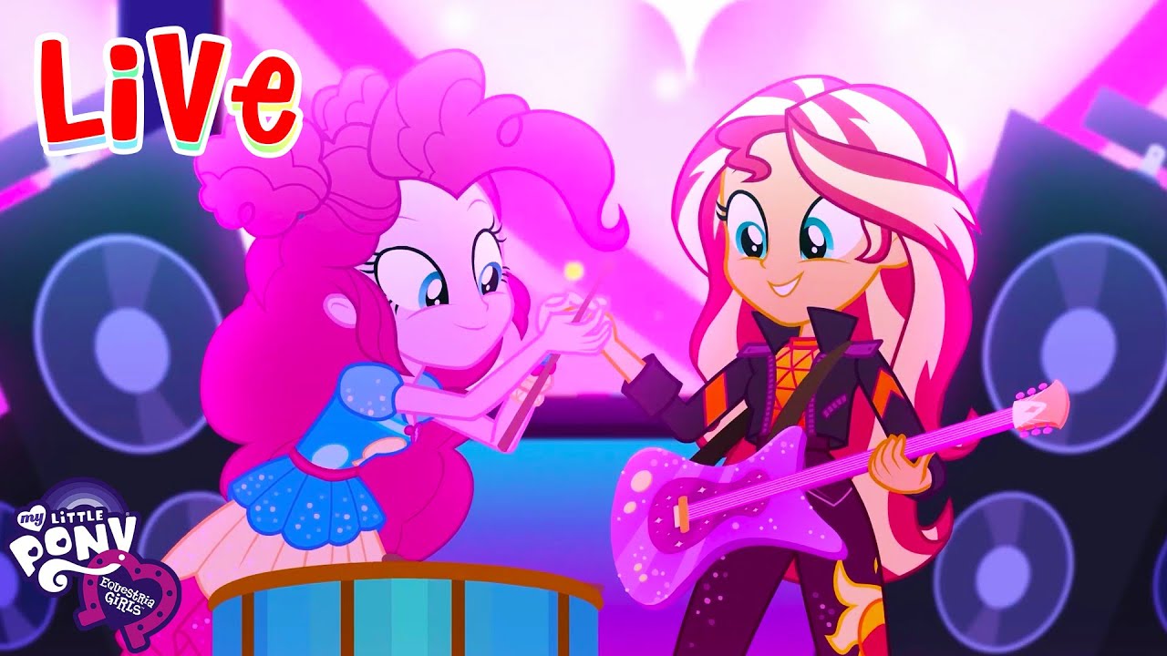 🔴 Equestria Girls LIVE 🔮 BEST SONGS 🌈 Under our Spell, Cafeteria Song + more songs! 🎶💜 MLP EG