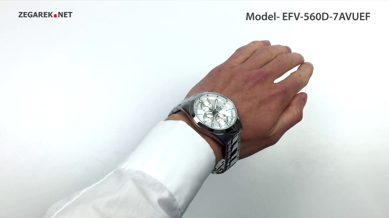 Momentum EDIFICE EFV-560D-7AVUEF Casio SIMPLE SPORTY Zegarek.net - CHRONOGRAPH - YouTube