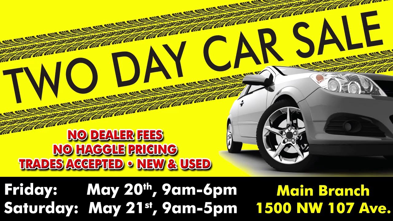 Dade County Federal Credit Union May 2016 Car Sale YouTube