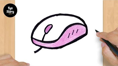 #442 How to Draw a Computer Mouse - Easy Drawing Tutorial
