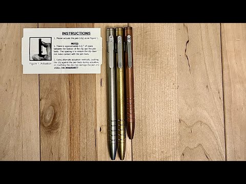 Unboxing - Urban Survival Gear v1 and v2 Pens (discontinued)