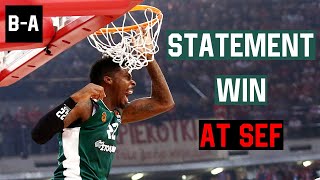 Gist LEADS PAO to a STATEMENT Win at SEF | Olympiacos - Panathinaikos 62-70 | 10.11.2017