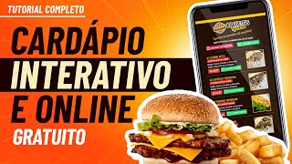 COMO FAZER CARDÁPIO DIGITAL INTERATIVO e ONLINE (Tutorial Gratuito)