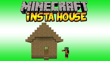 |Minecraft| Insta House Mod Showcase (BUILD A HOUSE IN SECONDS!)