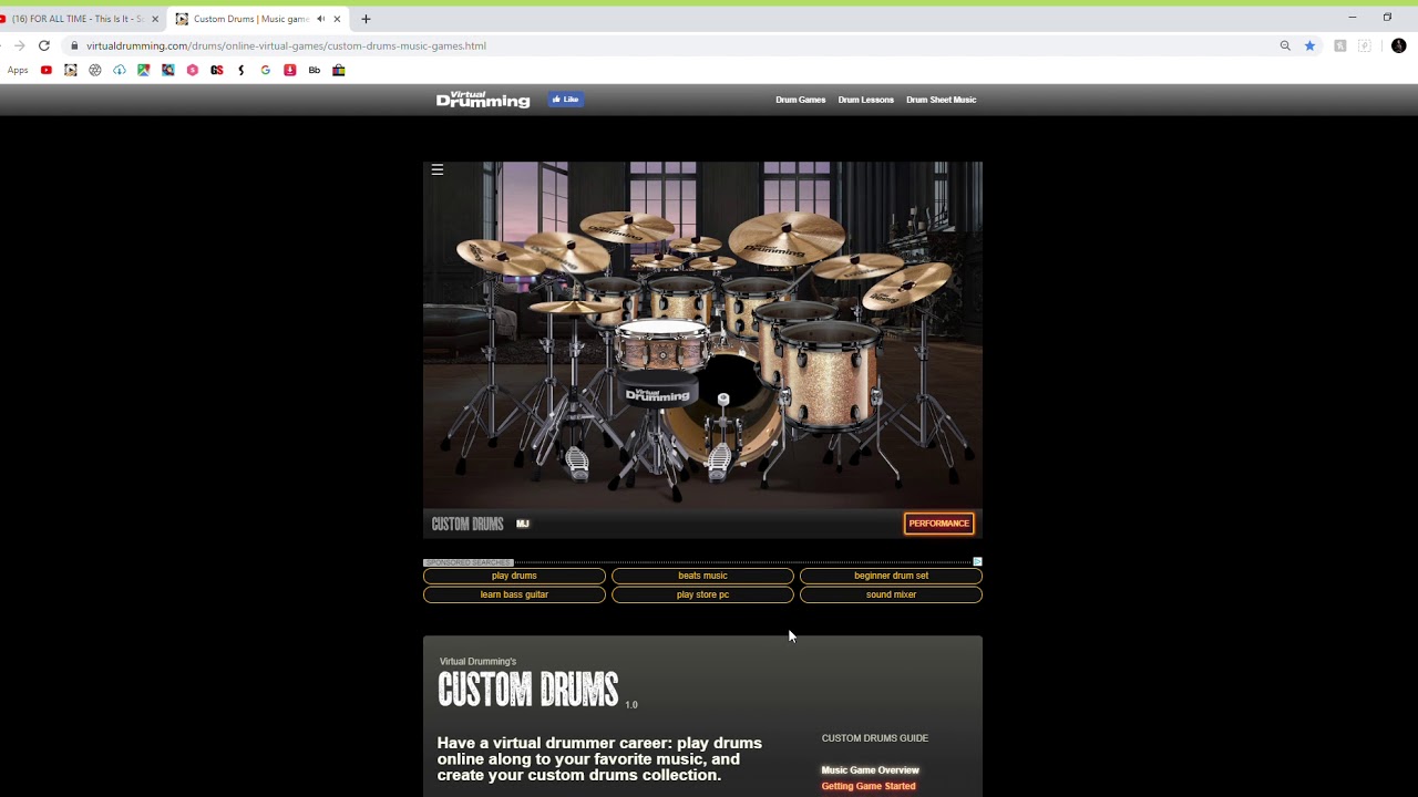 Custom Drums Music games online Build and play your drums Google Chrome