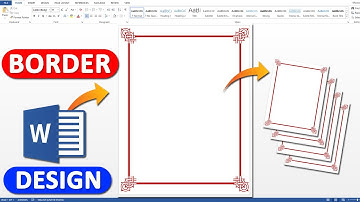 How to Create Custom Page Border in MS Word | Page Border Design Ideas #tutorial #msword