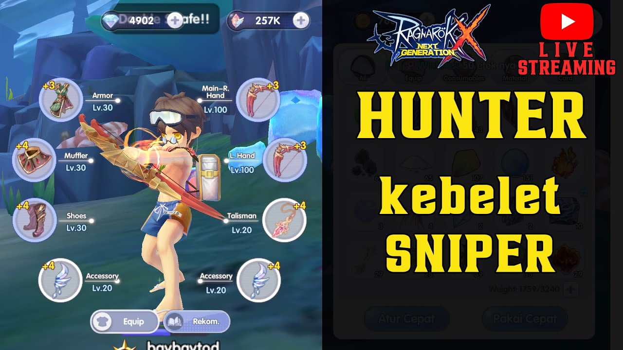 LIVE RO X : HUNTER, KAPAN SNIPER? - YouTube