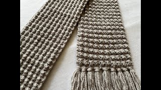 Crochet Scarf Tutorial | One Row Repeat Beginner Scarf