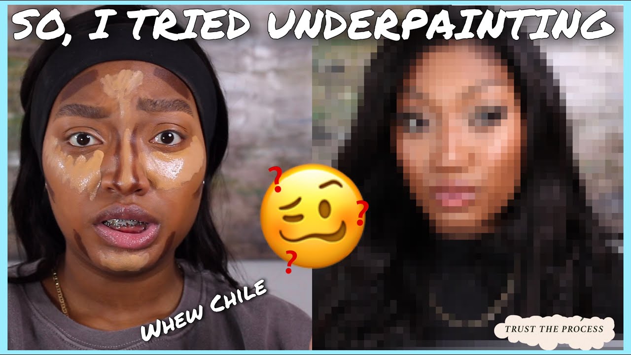 YOUTUBE MADE ME TRY IT | UNDERPAINTING| TIPS FOR EDITORIAL MAKEUP
