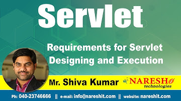 Servlet Tutorial | Requirements for Servlet Designing and Execution | Advanced Java | Mr.Shiva Kumar