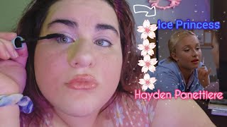 ASMR: my theory on what happened to Hayden 💔 (Replicating her makeup look on Ice Princess) ❄️⛸️