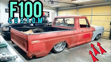 Crown Vic Swap and 4 Link Rear Suspension Air Ride Test - Bagged Minitruck on 22