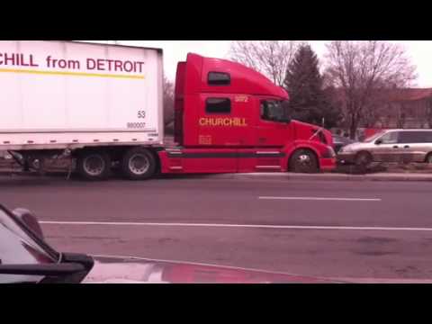 Semi truck fail  YouTube