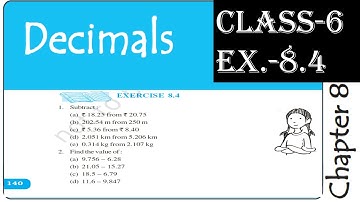 Ex. 8.4 Class 6 Maths Chapter 8 (Decimals)