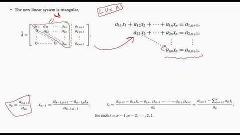 LU decomposition and Gauss elimination