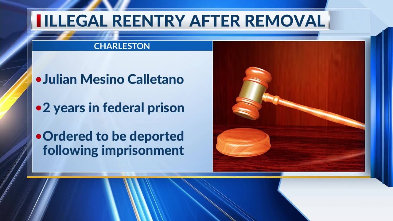 Man sentenced for illegal reentry after removal - YouTube